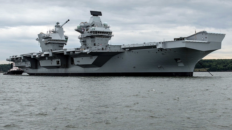 HMS Queen Elizabeth Aircraft Carrier Sails Into Portsmouth.jpg + Listing Image