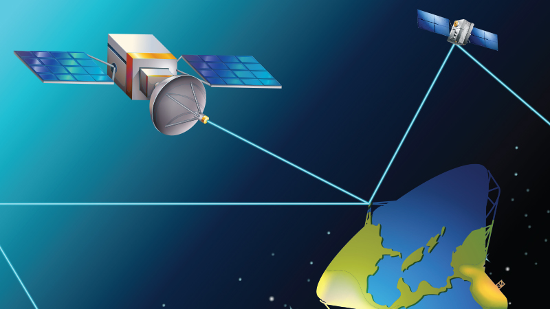 Low Earth Orbit Satellite Illustration