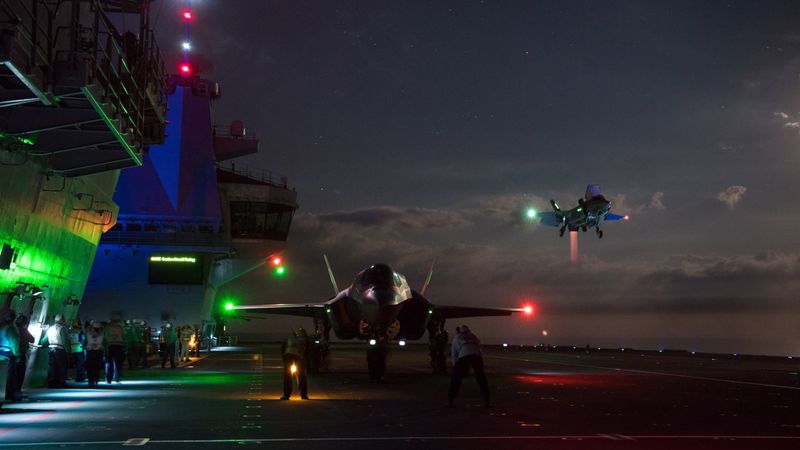 Queen Elizabeth Aircraft Carrier Hosts F-35 Trials.jpg + Listing Image